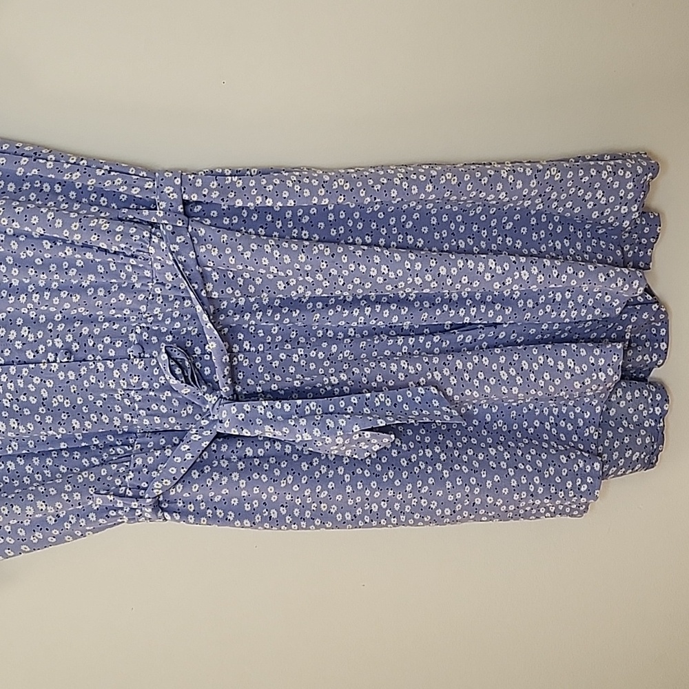 Rails Women’s Sophia Sky Blue Daisies Romper Belted V-Neck Short Sleeve Size Med - Picture 8 of 16